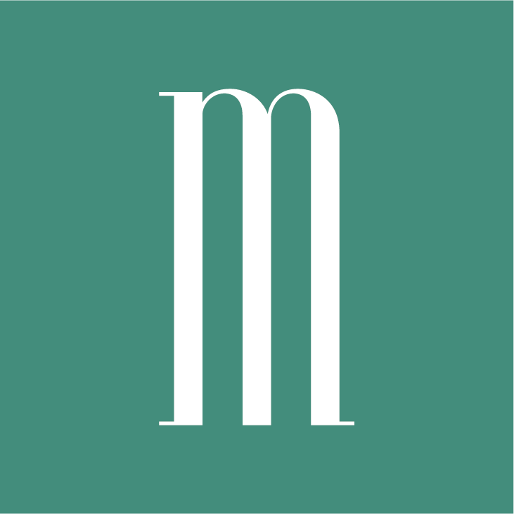 Logo Emporio San Lorenzo, la lettera "m" rappresenta la scritta "emporio" | Footer