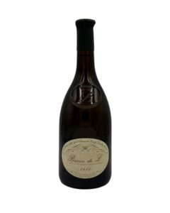 Bottiglia de Ladoucette Baron de L 2022 con etichetta ovale crema, sigillo L coronata, POUILLY-FUMÉ e anno 2022.