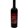 Retro bottiglia Casadei Armonia 2022 Toscana Rosso IGT Biologico con etichetta, logo C, testo descrittivo e QR code bio