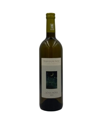 Bottiglia di Francesconi Paolo Lòna Nòva Vino Bianco Biologico 2021 con un'etichetta che presenta il nome del produttore