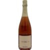 Bottiglia Cuvée 36 Rosé Nature: "CUVÉE 36" bordeaux in risalto, "Rosé Nature" piccolo in basso.