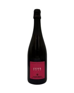 Etichetta fucsia con "FRANCIACORTA", "ZERO ROSÉ" in grande e "ANDREA ARICI" in basso su Arici Dosaggio Zero.