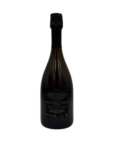 Retro Buvoli Rosé Extra Brut: etichetta nera con "VINO SPUMANTE DI QUALITÀ ROSÉ", 12.5% vol.