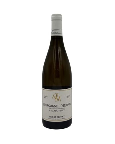 Pierre Morey Bourgogne 2022 Chardonnay: etichetta con nome, denominazione, varietà e annata.