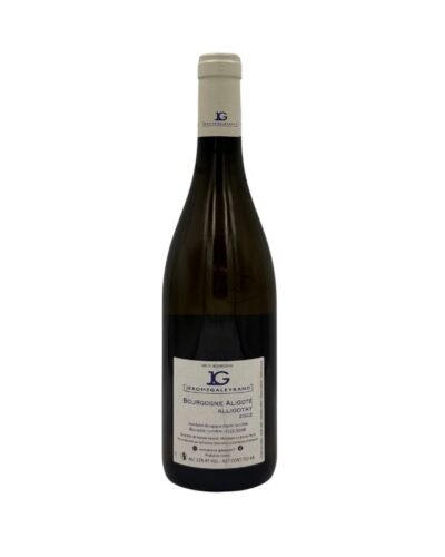 Bottiglia Jérôme Galeyrand Bourgogne Aligoté 2022 con etichetta descrittiva e dettagli sul vino
