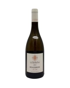 Bottiglia Bouzeron Les Fées 2023 di Domaine de la Monette con etichetta chiara e adesivo bianco "TRIPLE A" sulla spalla.