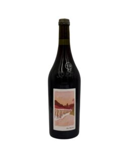 Côtes du Jura Aux Barres 2023 di Au Pairier con etichetta artistica, paesaggio stilizzato e adesivo "(Le Clos)" sul collo.